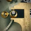 Vintage Swarovski Crystal Open Work Raw Brass Drop - 14mm (4 Pieces) - Image 2