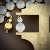 Milky White Opal and Swarovski Crystal Vintage Pendant Charm Drop - 16mm (4 Pieces) - Image 2