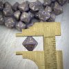 Czech Vintage Reproduction Pressed Glass Bicone Beads in Opaque Amethyst Purple - 11mm - 12 pieces - Image 3