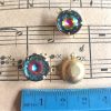 Vintage Swarovski Vitrail Medium rainbow disco ball like drops - 15mm - 2 Pieces - Image 2