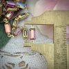 Swarovski Rose AB Little Rectangle Connectors / Link - 13mm - 4 Pieces - Image 2