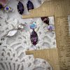 Vintage Swarovski Heliotrope and Crystal AB Rhinestone Marquis Connectors / Links in Silver Tone - 20mm - 4 Pieces - Image 2