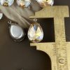 Shimmery Luster Champagne Teardrop Rhinestone Crystal Charms / Pendants / Drops - 22mm - 2 Pieces - Image 2