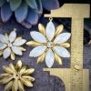 Milky White Opal 12 Petal Flower Pendants - 39mm - 1 Piece - Image 2