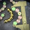 Adorbs Minty Green, Glow-y Matte Pink and Daisy Curved Connectors / Links / Pendants - 42mm - 1 Piece - Image 2