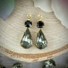 Gorgeous Swarovski Jet And Black Diamond Teardrop Drops - 23mm - 2 Pieces - Image 3