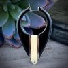 Jet And Cream Enameled Hoop Drop - 56mm - 1 Piece - Image 4