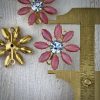 Vintage Rose Moonglow And Swarovski Lavendel Daisy Connectors - 30mm - 1 Piece - Image 2