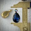 Montana Blue And Swarovski Starlight Large Teardrop Drops / Pendants - 27mm - 2 Pieces - Image 2