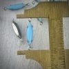 Vintage Turquoise Blue Long Skinny Marquis Connectors In Silver Tone - 20mm - 4 Pieces - Image 2