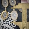 Vintage Camphor Oval Connectors / Links - 25mm - 2 Pieces - Image 2