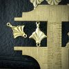 Raw Brass Little Fleur De Lis Connectors - 16mm - 6 Pieces - Image 2