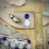 Lovely White Moonglow / Silk Glass And Color Shifting Vitrail Crystal Connectors In Silver Tone - 18mm - 4 Pieces - Image 2