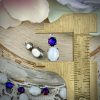 Lovely White Moonglow / Silk Glass And Color Shifting Vitrail Crystal Drops In Silver Tone - 16mm - 4 Pieces - Image 2