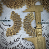 10 Segment Gold Plated Filigree Fan - 43mm - 2 Pieces - Image 2