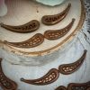 Lovely Double Sided (fold Over) Copper Paisley Stampings- 79mm - 2 Pieces