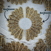 10 Segment Gold Plated Filigree Fan - 43mm - 2 Pieces - Image 3