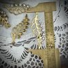 Left and Right Facing Filigree Rhinestone Leaves Raw Brass - 41mm - 1 Pair - Image 2