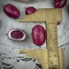 Imitation Star Ruby Connectors West German Silk/moonglow Glass Fuchsia - 21mm - 2 Pieces - Image 2