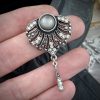 Gorgeous Classy Antique Silver Plated Dangl-y Doo Dangles Encrusted With Swarovski Crystal - 18mm - 1 Piece - Image 3