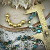 Cutie little necklace pendants/centers/connectors in Blues in gold tone - 35mm - 1 Piece - Image 2