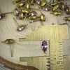 Vintage Swarovski light amethyst marquis studs with loops - 11mm - 1 pair - Image 3