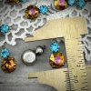 Sunset crystal and Indicolite Blue Drops - 16mm - 1 Piece - Image 2