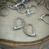 Silver Plated American Made Leverback Earwires - 13mm - 20 Pieces