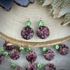 Vintage Swarovski Amethyst Drops In Amethyst And Peridot (Uranium UG Glass) - 19mm - 2 Pieces - Image 4
