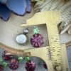 Vintage Swarovski Amethyst Drops In Amethyst And Peridot (Uranium UG Glass) - 19mm - 2 Pieces - Image 2