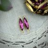 Fuchsia Long Skinny Marquis Connectors / Links - 21mm - 4 pieces