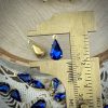 Sapphire Crystal Rain Drop / Teardrop Charms - 13mm - 4 Pieces - Image 2