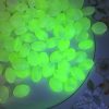Vintage Uranium Glass (UG) Vaseline Glass Beads - 15mm - 12 Beads - Image 4