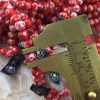 Vintage Miriam Haskell Moon-Star Brand Occupied Japanese Speckled Opaque Red and White Peking Style Glass Beads Japan - 4mm - 1 LONG Strand - Image 2
