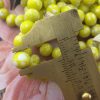 Vintage Miriam Haskell Cherry Brand Occupied Japanese Speckled Opaque Yellow and White Peking Style Glass Beads Japan - 8mm - 1 Strand - Image 2