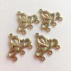 Vintage Silver Plated 3 to 1 Components / Connectors - 20x22mm - 6 Pieces