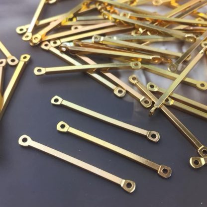 Vintage Gold Plated Bar Links - 30mm - 20 Pieces