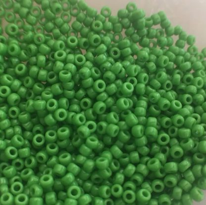 11/0 Vintage TOHO Seed Beads - Opaque Mint Green - 20+ Grams