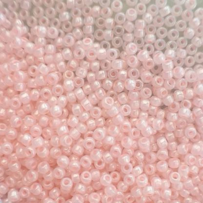 11/0 Vintage TOHO Seed Beads - Ceylon Innocent Pink Luster - 20+ Grams