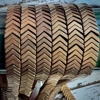 Antique Bronze Colored Hematite Gemstone Chevron Beads - 6mm - Approx. 200 Beads - Image 4