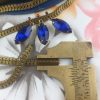 Vintage Triangular Raw Brass Lantern Chain - 4mm Wide - 1 Foot - Image 2