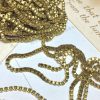 Vintage Raw Brass Drape-y Box Chain - 2mm Wide - 1 Foot