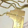 Vintage Raw Brass Drape-y Box Chain - 2mm Wide - 1 Foot - Image 2