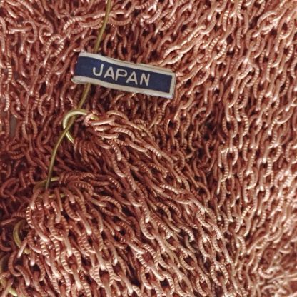 Vintage Japanese Copper Plated Textured Cable Chain - 8 inch lengths - 6 Pieces